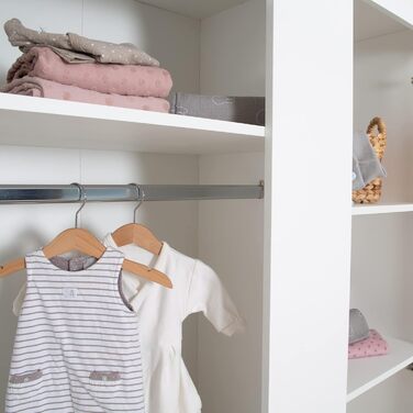 Комплект для дитячої кімнати Roba 'Антон' білий: пеленальний столик з 2 дверцятами, 1 поличкою, висота 90 см, пеленальний вкладиш