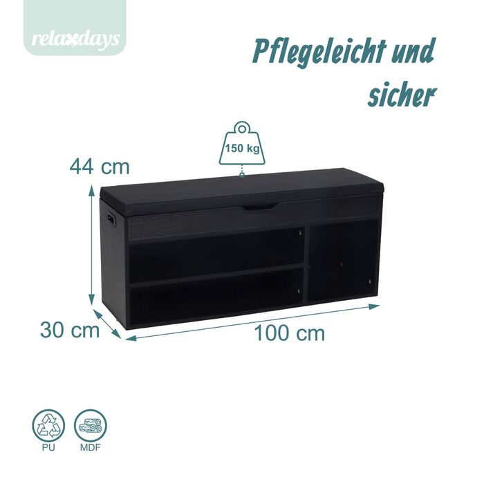 Сховище для взуття Relaxdays з місцем для зберігання