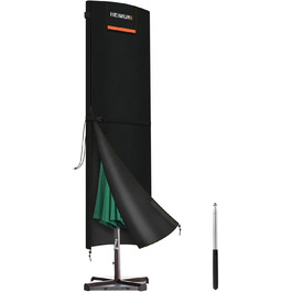 Чохол для парасольки/маркетки (3-5 м) – захист від сонця, вітру, снігу. Розмір 250x64/64 см. Захисна водонепроникна накидка для парасольки з ніжкою.