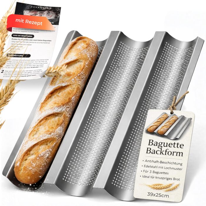 Набір для випічки хліба: корзина для бродіння, набір для закваски з аксесуарами | корзина з ротангу 25см, аксесуари для закваски, датський вінчик, форма для багету з нержавіючої сталі