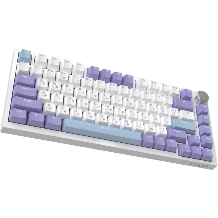 Дротова механічна клавіатура Ajazz AK820 Sea Salt Switch White (AK820-SS-PWB)
