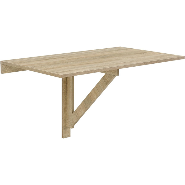 Настінний розкладний стіл 100x60x58 см Розкладний стіл Настінний стіл Стіл для економії простору Дубовий вигляд
