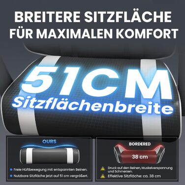Ігровий крісло-шкік Gamer Sessel - ергономічне ігрове крісло з підтримкою попереку, регульоване по висоті, м'яке, до 150 кг, велике