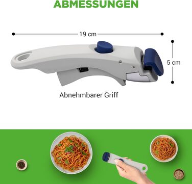 Набір посуду NutriChef 18 предметів з кераміки з знімними ручками. Підходить для індукційних плит, антипригарне покриття, компактний, можна складати, безпечний у духовці, для всіх типів плит (синій, знімний грифель)