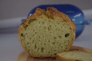 Найпростіший у світі набір для випічки хліба ручної роботи. Чавунна запіканка синій градієнт і не прилипає перфорація