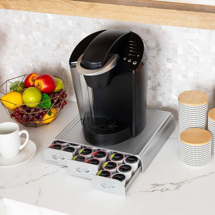 Організатор для капсул кави Mind Reader TRAY6-WHT - 36 місць, сумісний з K-Cup, CBTL, Verismo, Dolce Gusto