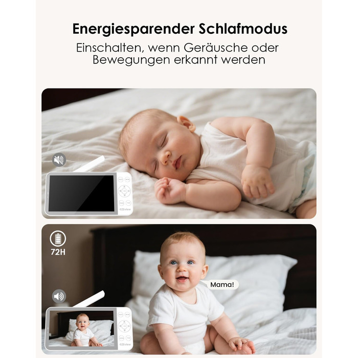 Відеоняня з камерою 2.5K, 5.5