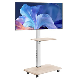 Підставка для телевізора VEVOR, поворотна, для телевізорів 81-178 см, до 40 кг, з полицею, для спальні/вітальні