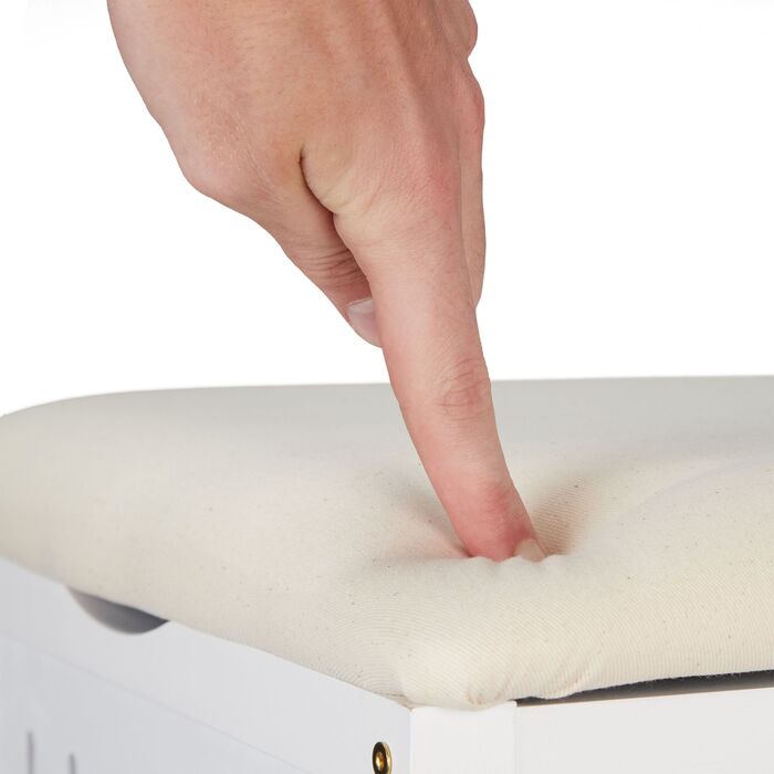 Кошик для білизни з місцем для сидіння Relaxdays