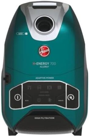 Пилсос Hoover з мішком 3,5 л – тихий пилосос (69 дBA) з автоматичною системою видалення мішка – пилосос з фільтром EPA – комплектація з насадкою для тварин [HE520]