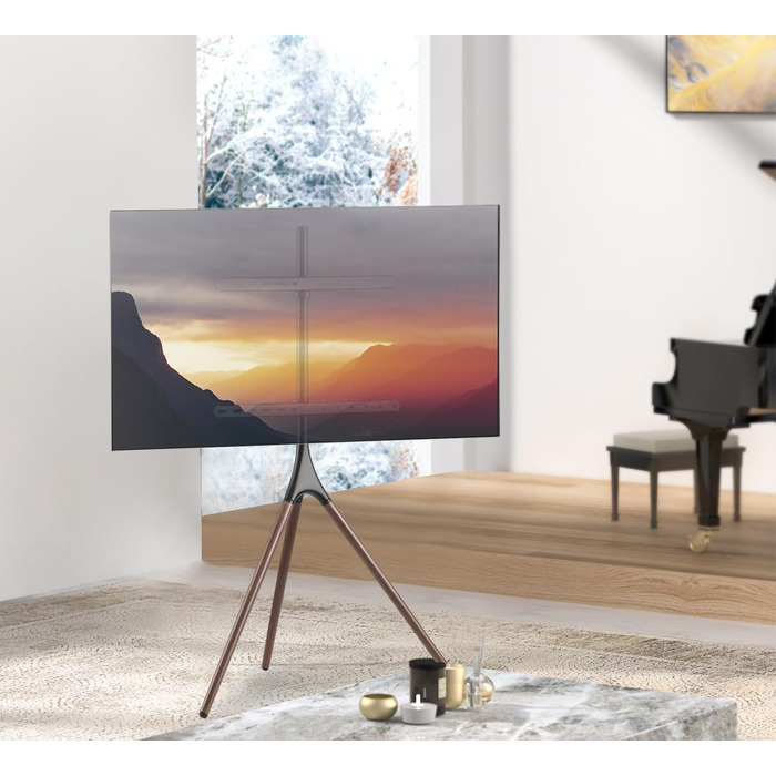 Підставка для телевізора My Wall HT22L: регульована висота, поворотна, для телевізорів 32-75 дюймів (81,3-190,5 см), дерев'яний дизайн