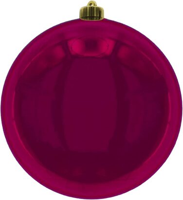 Різдвяні кулі вуличні ялинкові кулі, морозостійкі і атмосферостійкі (кулька діаметром 20 см - , винно-червоний)