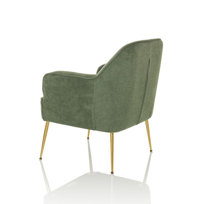 Крісло-релакс Тассос, тканина зелена, hjh LIVING