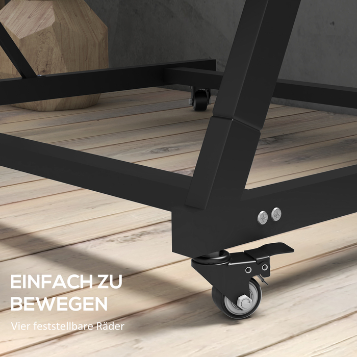 Сходинка для рослин / Квіткова сходинка / Полиця для рослин, стельова, стійка до погодних умов, 65 x 67 x 145 см, сірий + чорний