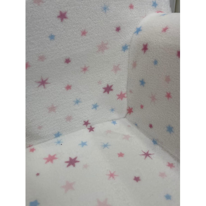 Дитячий розкладний диван FORTISLINE Mini 2в1, 40x78x45 см, для дітей, зі знімним чохлом, поролоновий, мотив Кошеня, плюш зірки