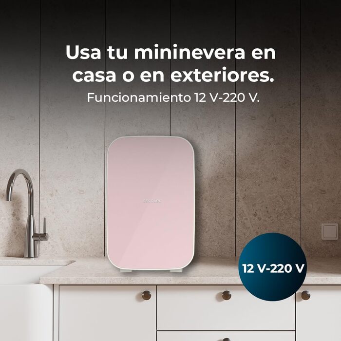 Міні-холодильник Cecotec Bolero MiniColing 25 л, рожевий, 12-220V, для авто та кемпінгу, з регулюванням температури