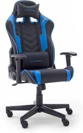 Ігрове крісло Robas Lund DX Racer Sport OK 132, регульоване по висоті ергономічне крісло керівника (чорно-синій)