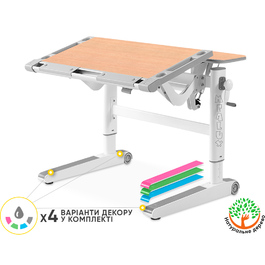 Дитячий стіл Mealux Ergowood M Multicolor MG (арт. BD-800 MG/MC)