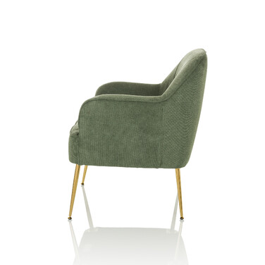 Крісло-релакс Тассос, тканина зелена, hjh LIVING