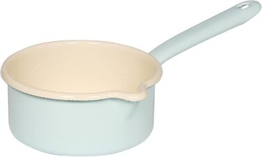 Riess Емальований молочник з великим виливом, CLASSIC - BUNT/PASTELL, білий, діаметр 14 см, 6 см висота, 0.75 л