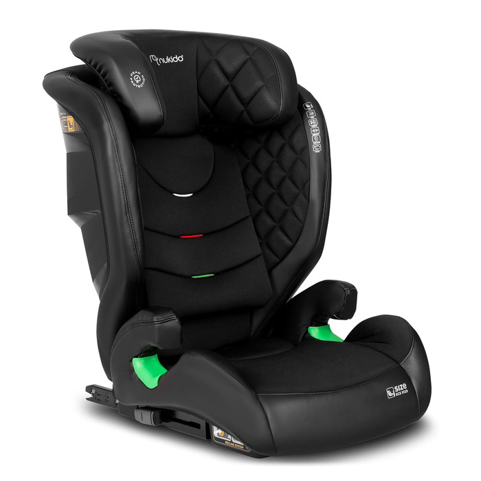 Автокрісло Nukido 15-36 кг, ISOFIX, регулювання підголівника та нахилу, чорний