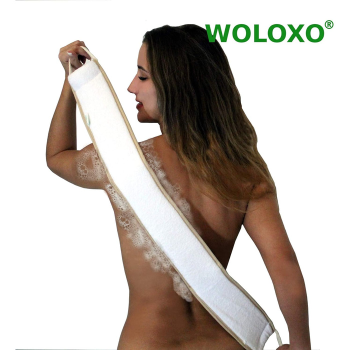 Щітка для спини з люфи WOLOXO