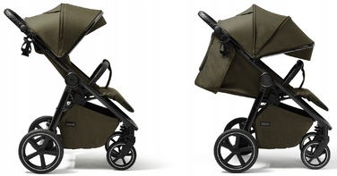 Дитячий прогулянковий візок 4BABY Xplode, зелений, алюмінієвий, з можливістю компактного складання