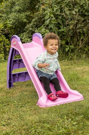 Little Tikes Перша гірка - ігровий набір для дому та саду. Дитячий ігровий набір, безпечний та міцний. Підходить для дітей від 18 місяців (рожевий/фіолетовий)