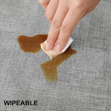 Набір підкладок під тарілки з екошкіри, 6 шт. - Водостійкі, легко миються, сірого кольору