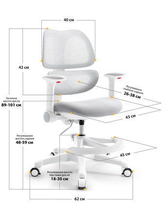 Дитяче крісло Mealux Dream Air G (арт.Y-607 G)