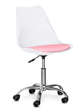 Крісло Hommex Kantri White / Pink (арт. H-231 W/PN MR) - Стильне крісло Hommex Kantri у кольорах білого та рожевого. Ідеальне доповнення до вашого інтер'єру! (Арт. H-231 W/PN MR)