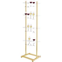 Підставка для шампанського Julymoda на 4 яруси: 32 келихи, прозорий акрил, для вечірок та свят