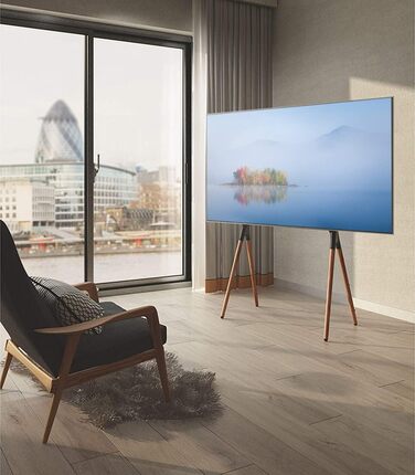 Підставка для телевізора TECHLY 107241 для LCD/LED/Plasma 49-70 дюймів, Staffelei, темний горіх