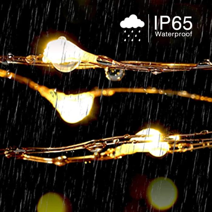 LED гірлянда для дому та саду 50м, 500 LED, мідний дріт, зірковий ефект, димування, пульт, вологостійка, для декору, на Новий Рік