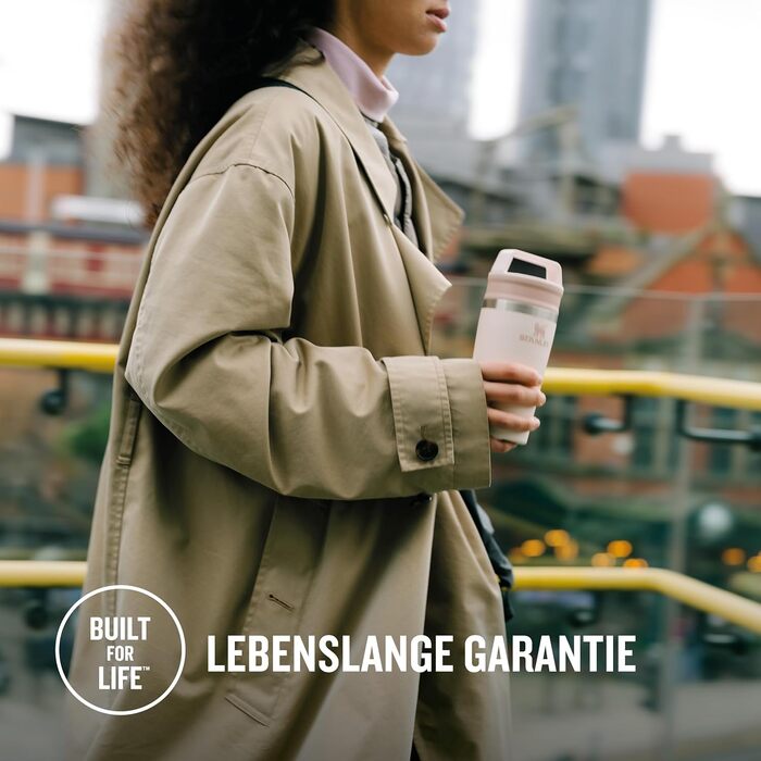 Термокружка Stanley Cafe з нержавіючої сталі - 0.35л (Rose Quartz) - для кави та напоїв на виніс