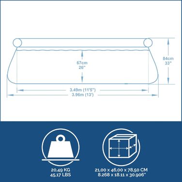 Надувний басейн Bestway Fast Set 396x84 см, круглий, сірий ратан, з фільтр-насосом