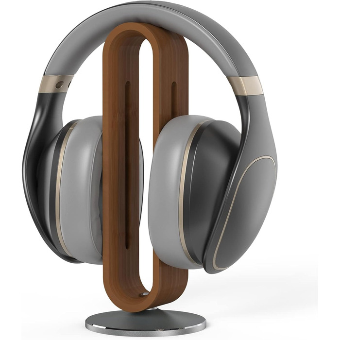 Підставка для навушників EHOTER з дерева, U-подібний дизайн, універсальна, для всіх розмірів навушників