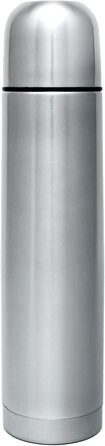 Термос GRWE з нержавіючої сталі, 1-літрова пляшка для пиття, термос з вакуумною ізоляцією з кухлем і поворотною кришкою, розетка