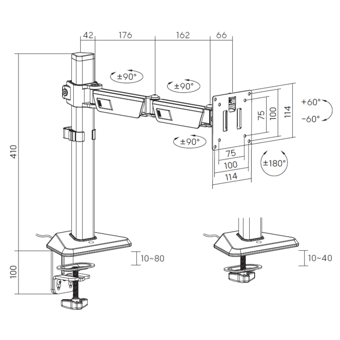 Настільне кріплення для монітора GamePro MAG101V