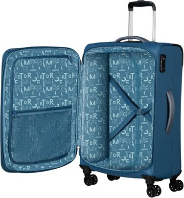 Валіза American Tourister Pulsonic Spinner L, 81 см, 113/122 л, Coronet Blue