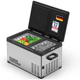 Електрична термохолодильник Plug In Festivals DUAL Ice Cube 23L з компресором -120°C, 12V/230V, App-керування, для авто та кемпінгу