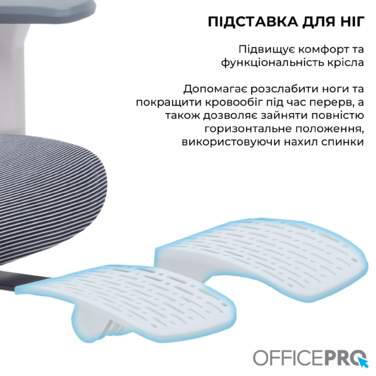 Крісло офісне OfficePro Skyline OC750-W-DG-DG