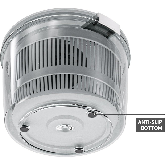 Салатниця-відцентроука для миття, віджимання та сушіння салату та овочів, висока ефективність