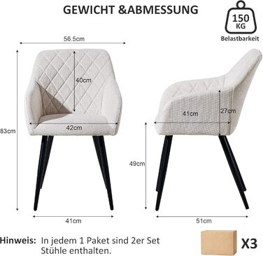 Крісла для їдальні CLIPOP, комплект. М'які крісла з оксамитовим покриттям для вітальні, кухні, їдальні. З металевими ніжками та підлокітниками. Оксамит, зелений колір.