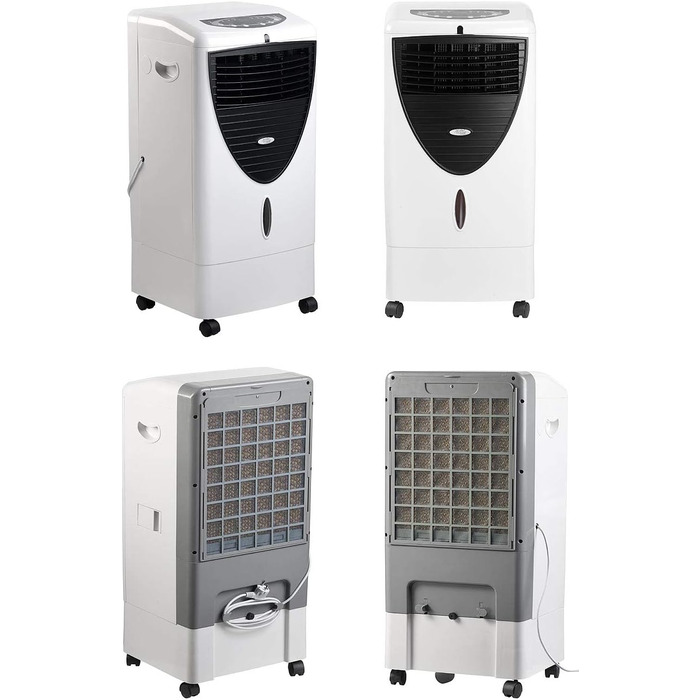 Кімнатний охолоджувач повітря Sichler Household Appliances охолоджувач повітря 3в1, зволожувач та іонізатор, 20 л, 150 Вт, 800 мл/год (осциляційний кондиціонер, осциляційний охолоджувач повітря, кондиціонер без витяжного шланга)