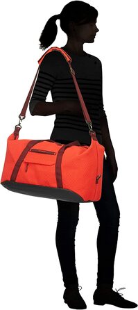 Дорожня сумка Samsonite Neoknit S, 55 см, 44 л, помаранчева (Fluo Red / порт)