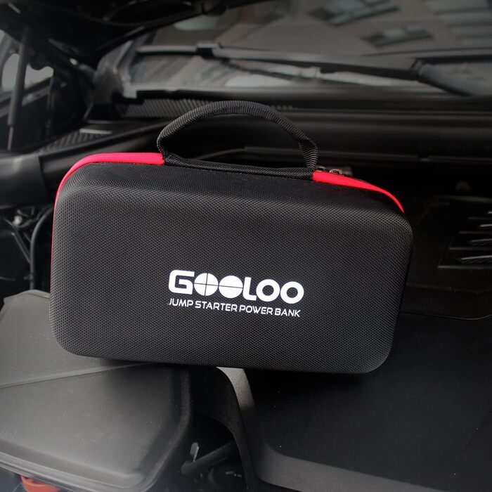 Powerbank GOOLOO GT6000 для запуску двигуна: пусковий пристрій, зарядний пристрій 2-в-1, LED ліхтарик, дисплей 3.2