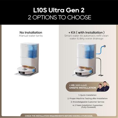 Робот-пилосос Dreame L10s Ultra Gen 2 з миючим модулем, 10000Pa, LiDAR, MopExtend, автомийка та сушка, самостійне очищення та поповнення, підйом мопа 10,5 мм