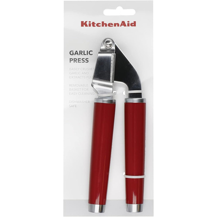 Прес для часнику KitchenAid з нержавільної сталі, придатна для миття в посудомийній машині – Almond Creme (імперський червоний)