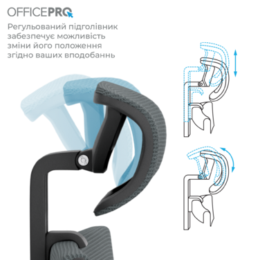 Крісло офісне OfficePro Elegant OC600-B-DG-DG
